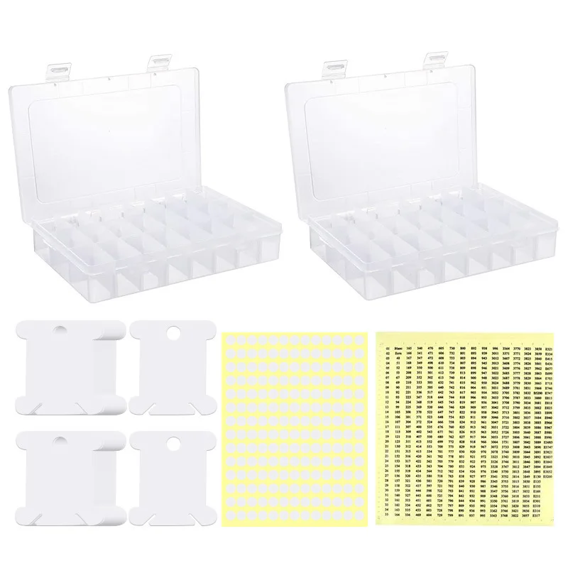 

Plastic Cross Stitch Bobbins, H-Shape Bone Style Thread Winder for Embroidery Floss Organizer