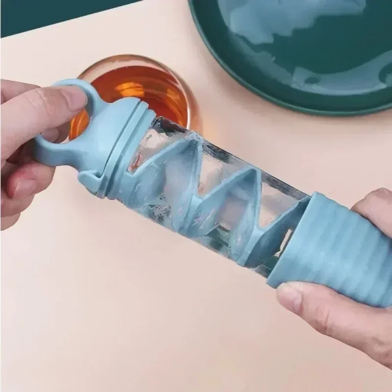 Kreative Silikon-Eiswürfelform mit Einfachem Herausnehmen, Schnellfrost-Eisform, Wiederverwendbare Eiswürfelbox für Zuhause, Bar, Party, Küchenzubehör