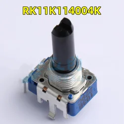 Resistor de potenciómetro rotativo articulado de eje aislado enchufable, nuevo japonés ALPS RK11K114004K, 103B, 5 unidades por lote