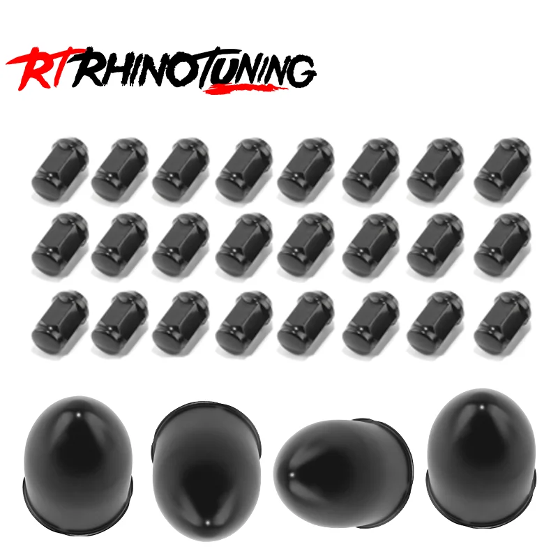 RhinoTuning 12/24pcs 1/2-20 Lug Nuts and 2/4Pcs 3.15