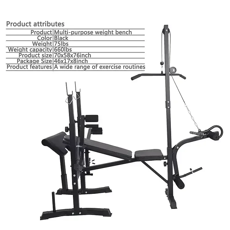 Best Selling Multi Functional Weightlifting Adjustable Decline Weight Lifting Bench Press