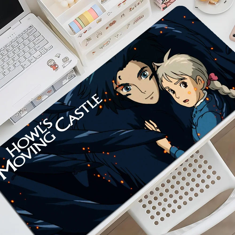 Anime H-Howls Moving C-castleS Large XXL Thickened Mouse Pad Oversized Gaming Keyboard Notebook Table Mat