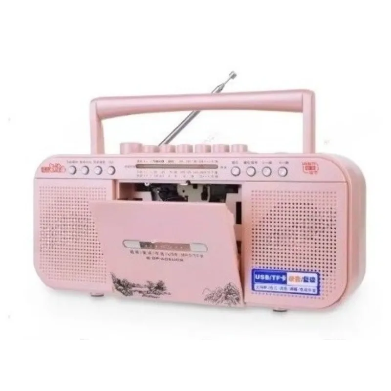 

Портативный аудиорекордер с кассетой, USB, MP3 и повторением голоса — проигрыватель передачи английского языка