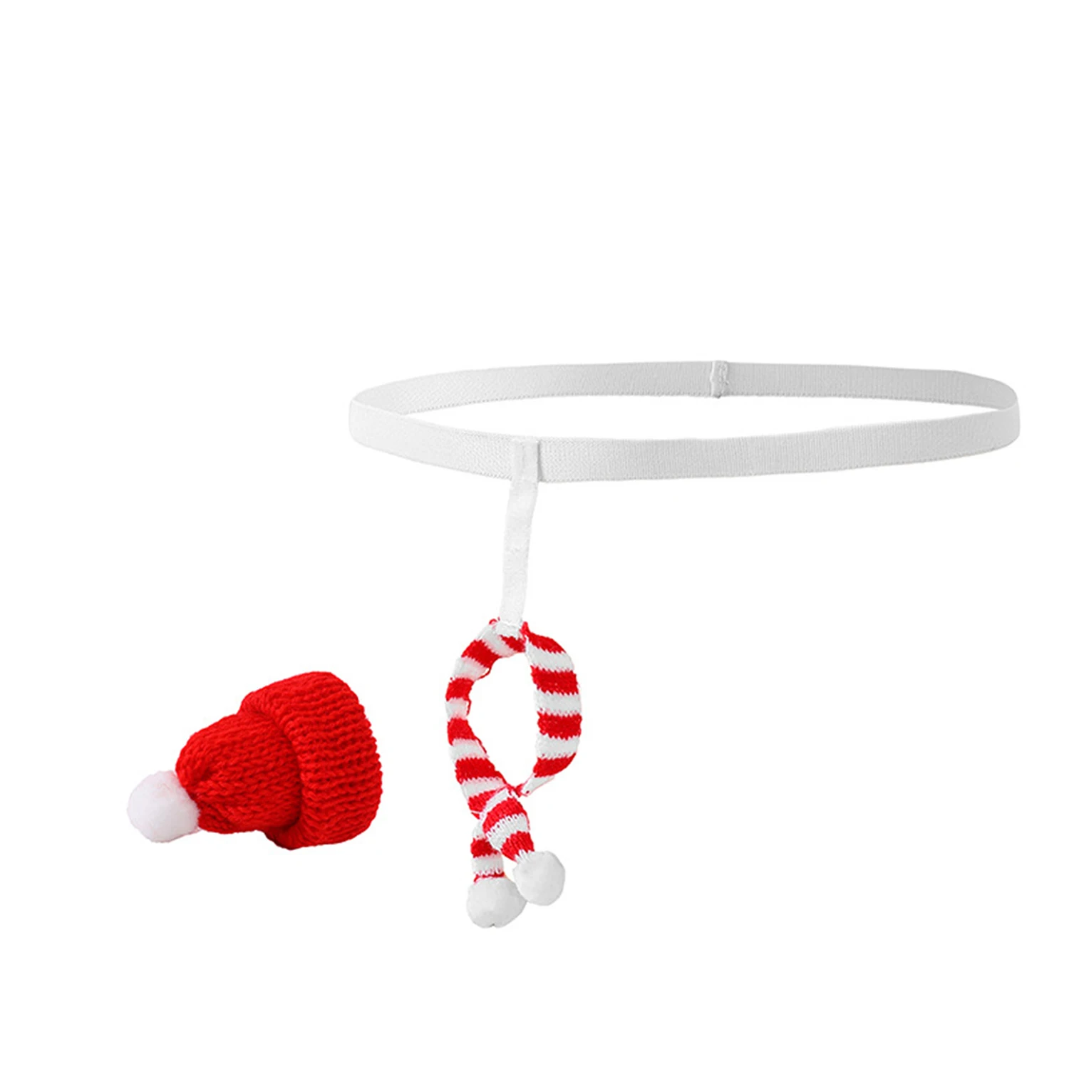 

Christmas Funny Underwear Mens Gays Low Rise Elastic Waistband Open Butt G-string Thong Valentines Gift with Mini Knitted Hat