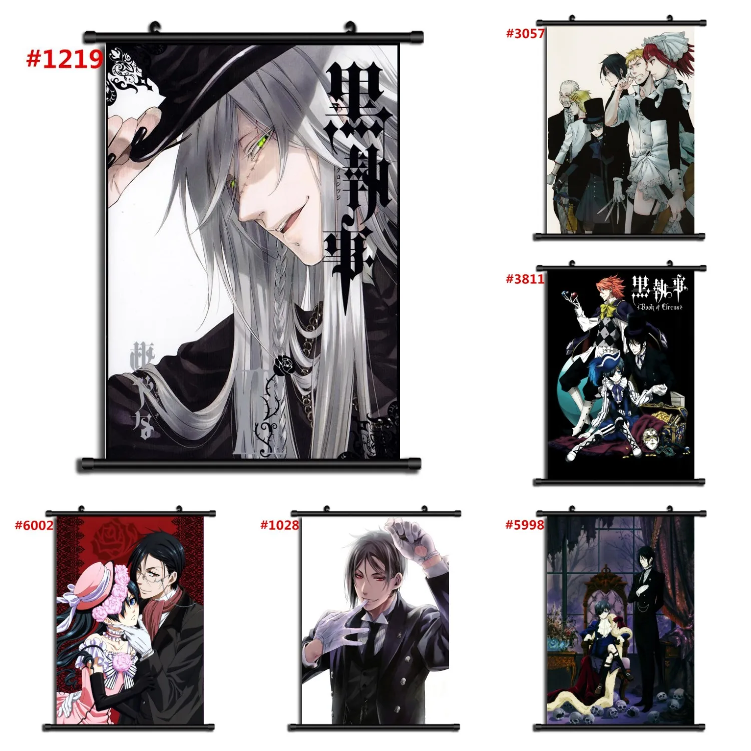 Kuroshitsuji Black Butler Anime Canvas Panting Cartoon Character Poster And Prints Living Room Wall Art Modern Home Decor