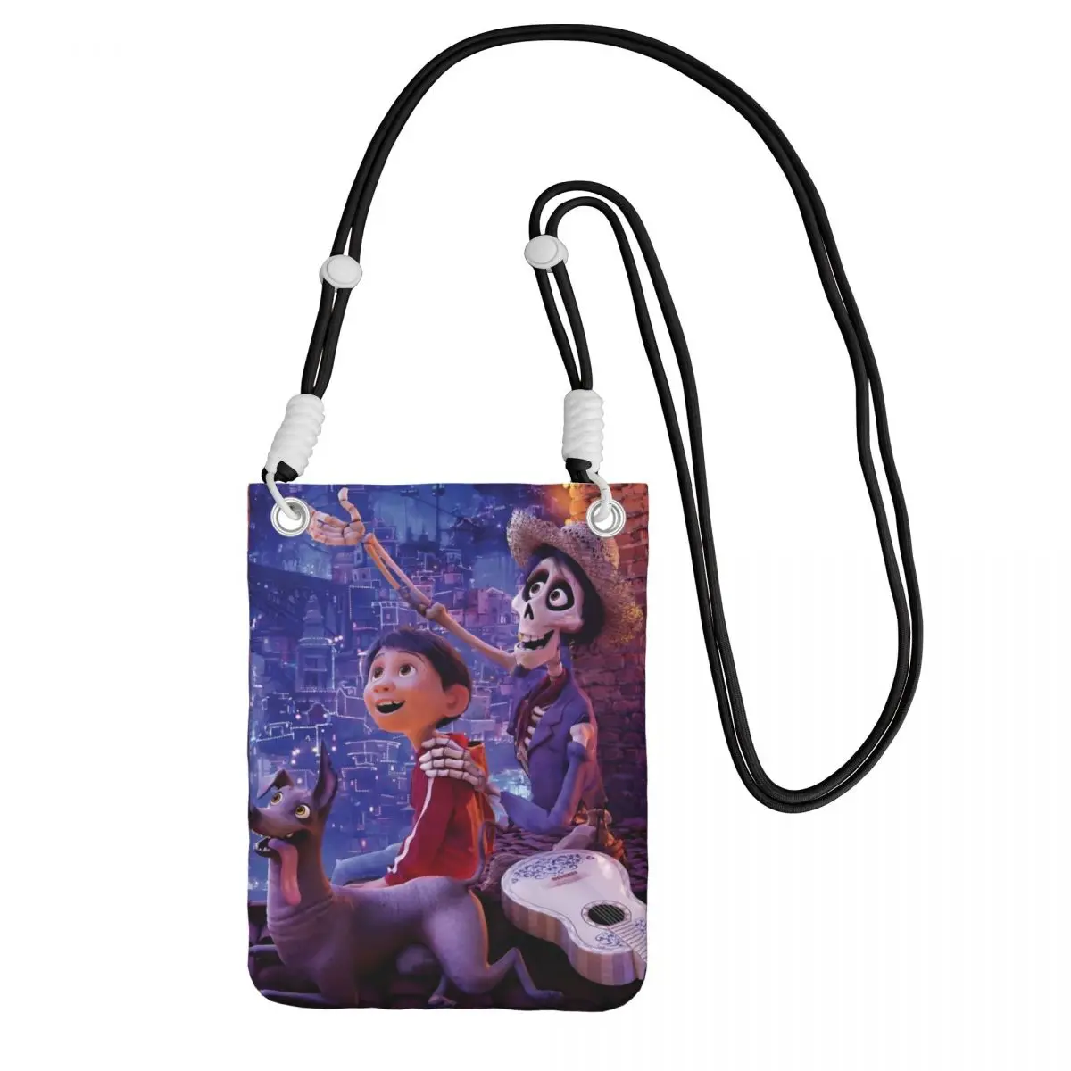 

Модная сумка для мобильного телефона Coco на заказ для бега, женщин и мужчин, комедийная анимация, маленький кошелек через плечо, кошелек для смартфона с ремешком