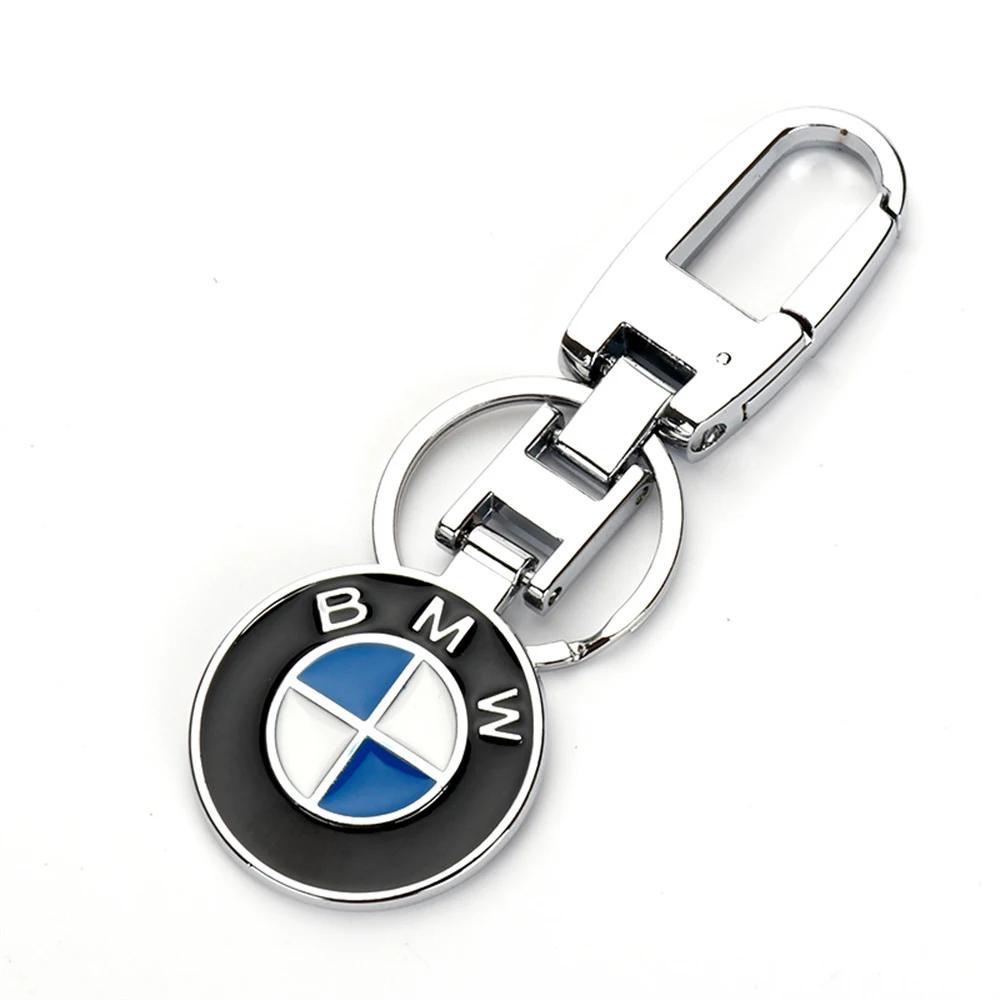 BMW Keychain trouser waistband Metal Emblem Style Black keyring for m e90 g26 e60 e46 Car motorcycle accessories Fashion Gift