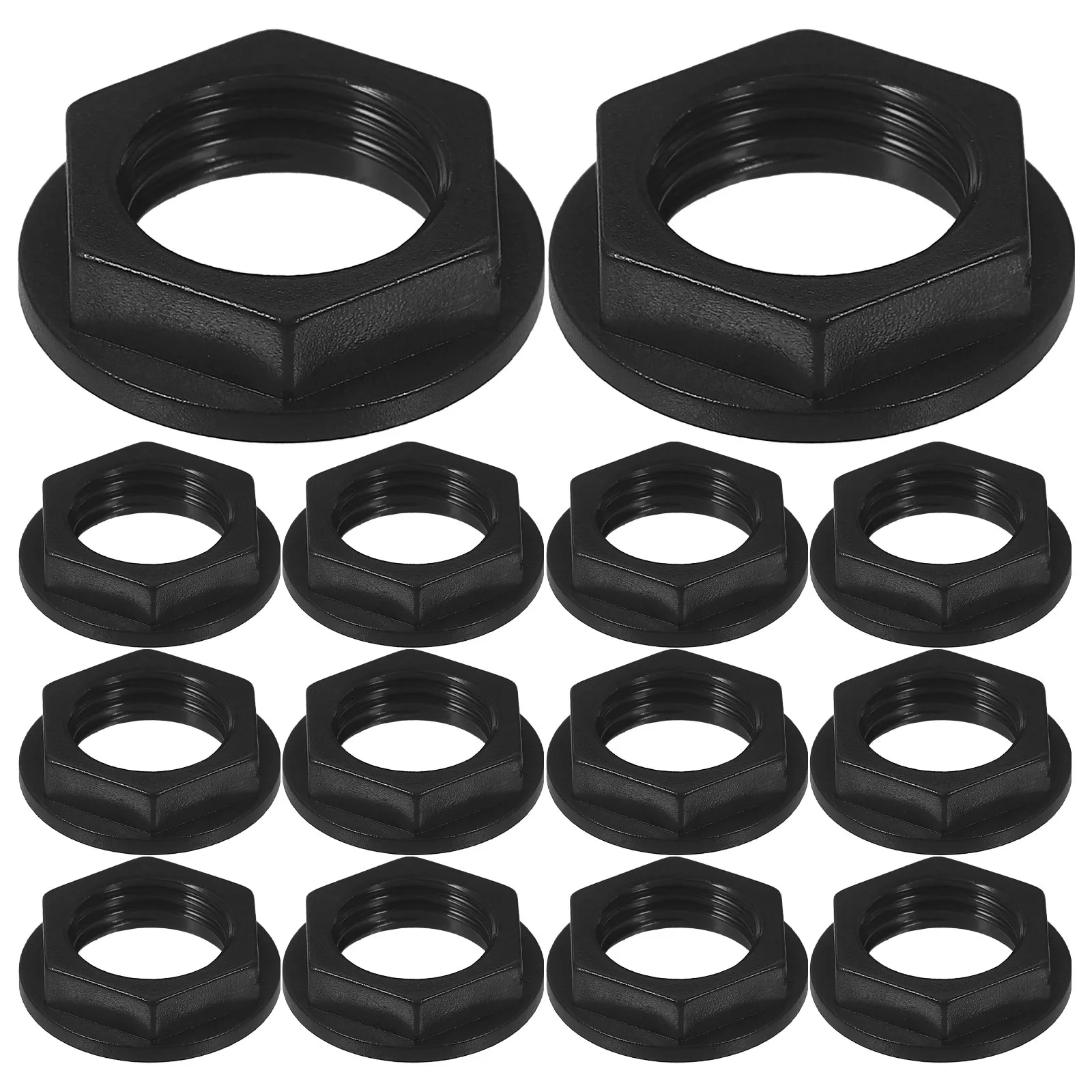 100Pcs Jack Socket Nuts Audio Jack Mounting Nut Secure Fastening Guitar Microphone Repair Replacement Parts Acoustic Guitar