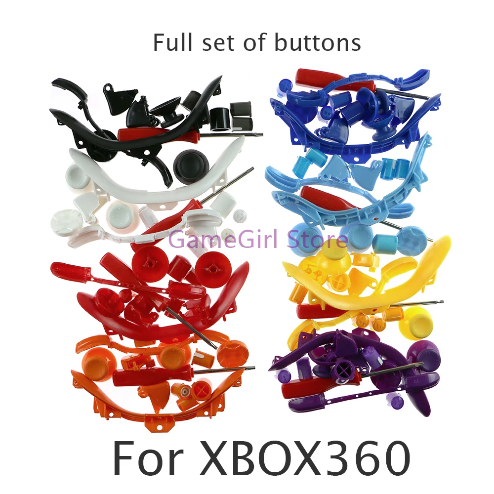 

10sets Full Sets of Buttons Keys with T8 Screwdriver For Xbox360 xbox 360 Wireless Controller Replacement Kits