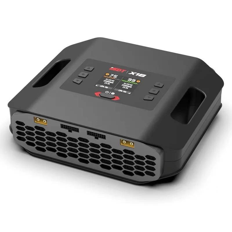 RoRuSISDT X16 Intelligent Balance Charger 2-16S Lithium Battery Charger With AC Input 20A Dual Channel