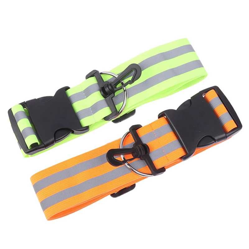 1Pc Reflective Safety Shoulder Belt High Visibility Reflective Elasticated Strip Adjustable Visible Night Safety Reflective Belt