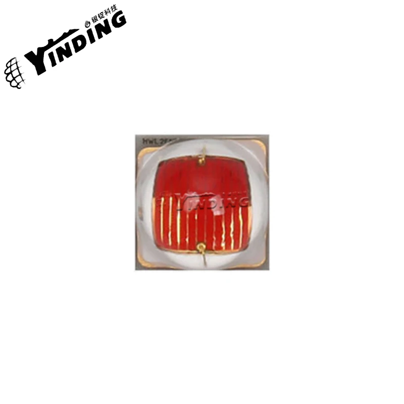 Luzes LED de alta potência, iluminação arquitetônica do jardim, solda de refluxo SMD livre, GH CSSRM3.24, luz vermelha, 3W, 646-666nm, 10pcs