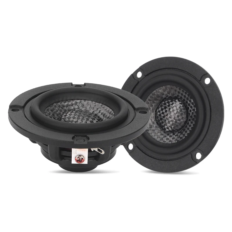 Factory Aluminum Basket Carbon Fiber Cone RMS power 25W 2.5inch Car audio Midrange Speakers Full Range Neodymium Magnet speakers