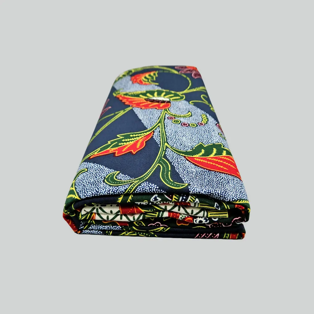 Super Java Wachsblock-bedruckter Stoff, 100% Baumwolle, muslimische Kleidung, Textilien, zur Herstellung von Kleidern, Tüchern, Tischdecken, Heimdekoration, 6 Yards – Detail 9