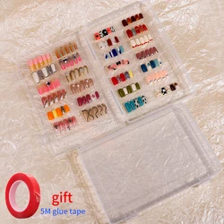 Press On Nail Packaging Boxes for Manicure Organizer Nail Art Storage Box Fake Nail Packages Nail Supplies Accessories Container