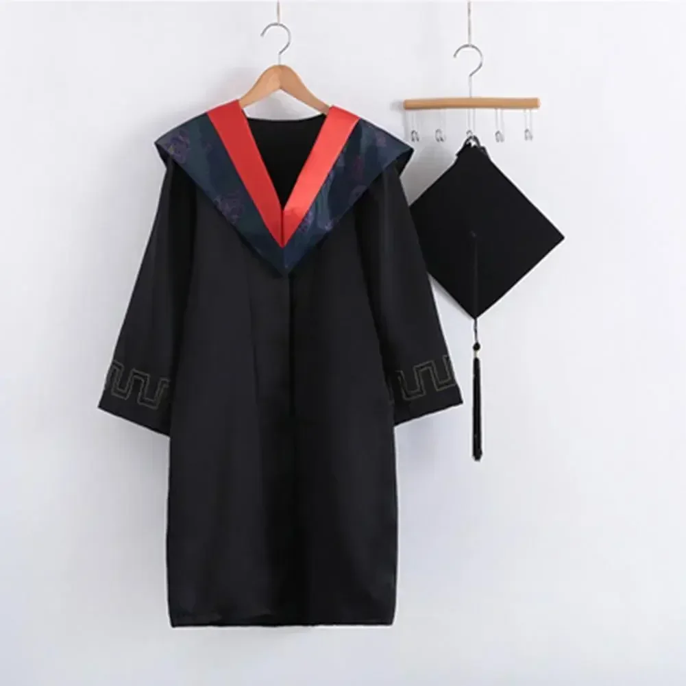 Boné traje universidade escola formatura uniforme baccalaureate vestido unisex cerimônia de solteiro 2023