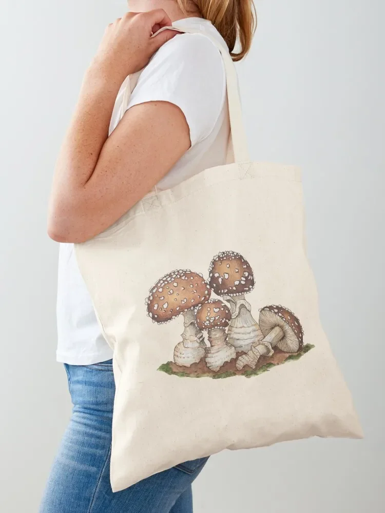 

Autumn mushrooms stickers Tote Bag bag luxury women tote bags cloth bags hand bag ladies bags woman 2025