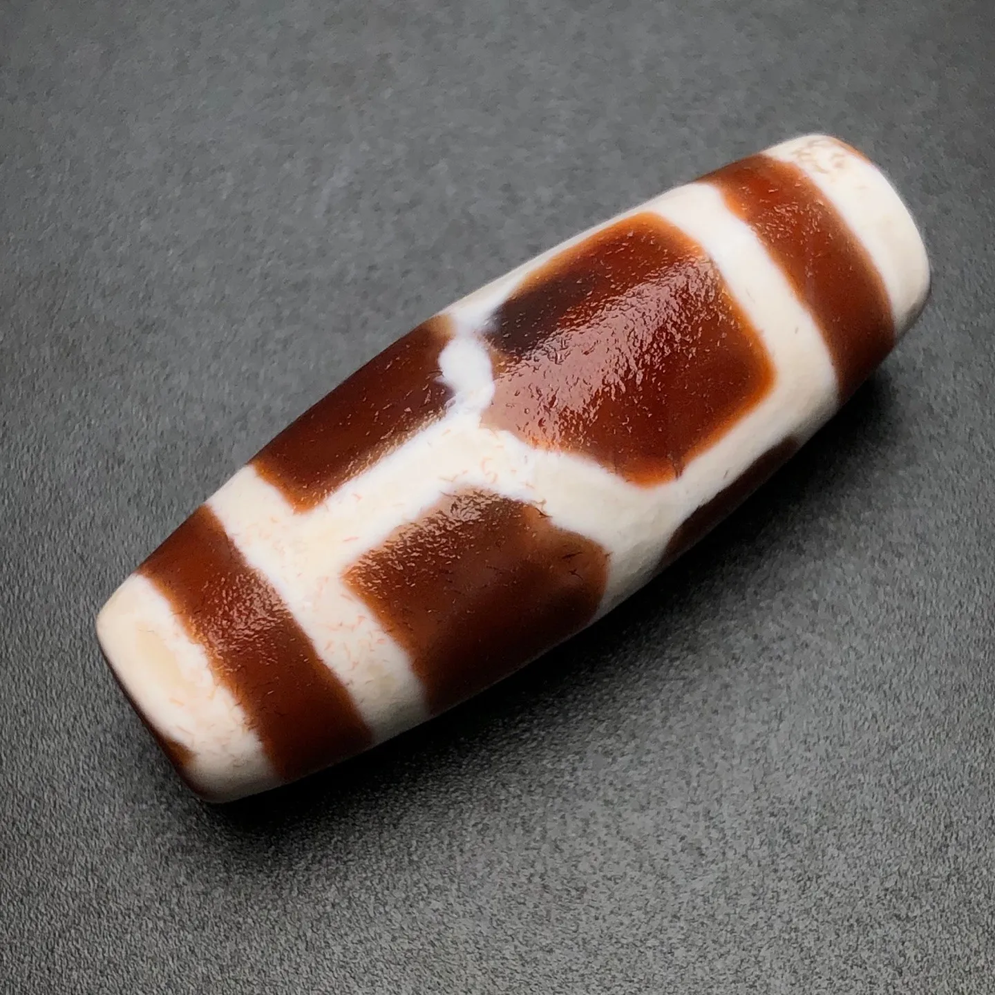 Rare Tibetan Buddhism Agate Turtle Back Dzi Bead Amulet Necklace Pendant G3737