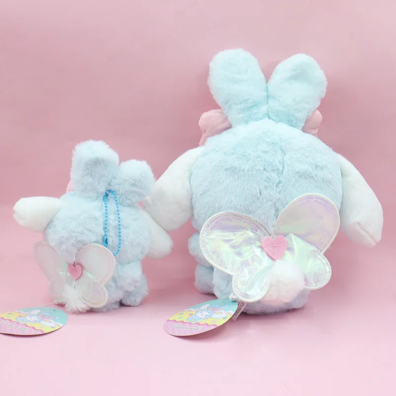 ตุ๊กตาคาวาอิ Sanrio Hello Kitty, ตุ๊กตาอะนิเมะ Kuromi 30cm เมโลดี้ plushie Cinnamoroll ของตกแต่งห้องของเล่นของขวัญอีสเตอร์สำหรับเด็กผู้หญิง