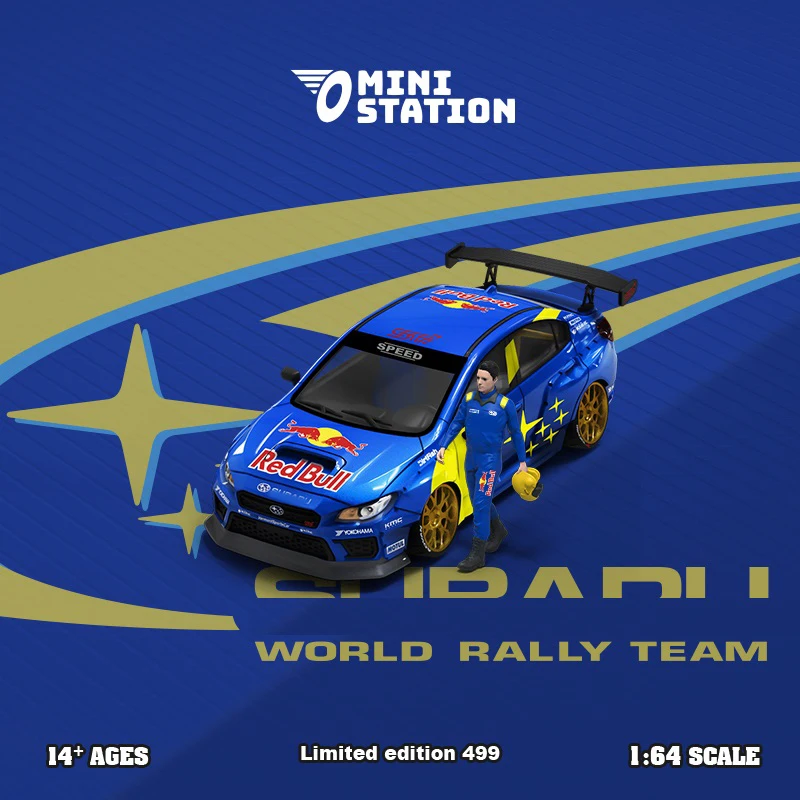 

Mini Station 1:64 WRX STi rally car RB Diecast Model Car