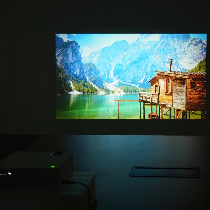 1080P Mobile Phone WIFI Projector Screen Mirroring Smart Phone Video Projectors 4K For Home Theater Cinema Proyector HD Beamer