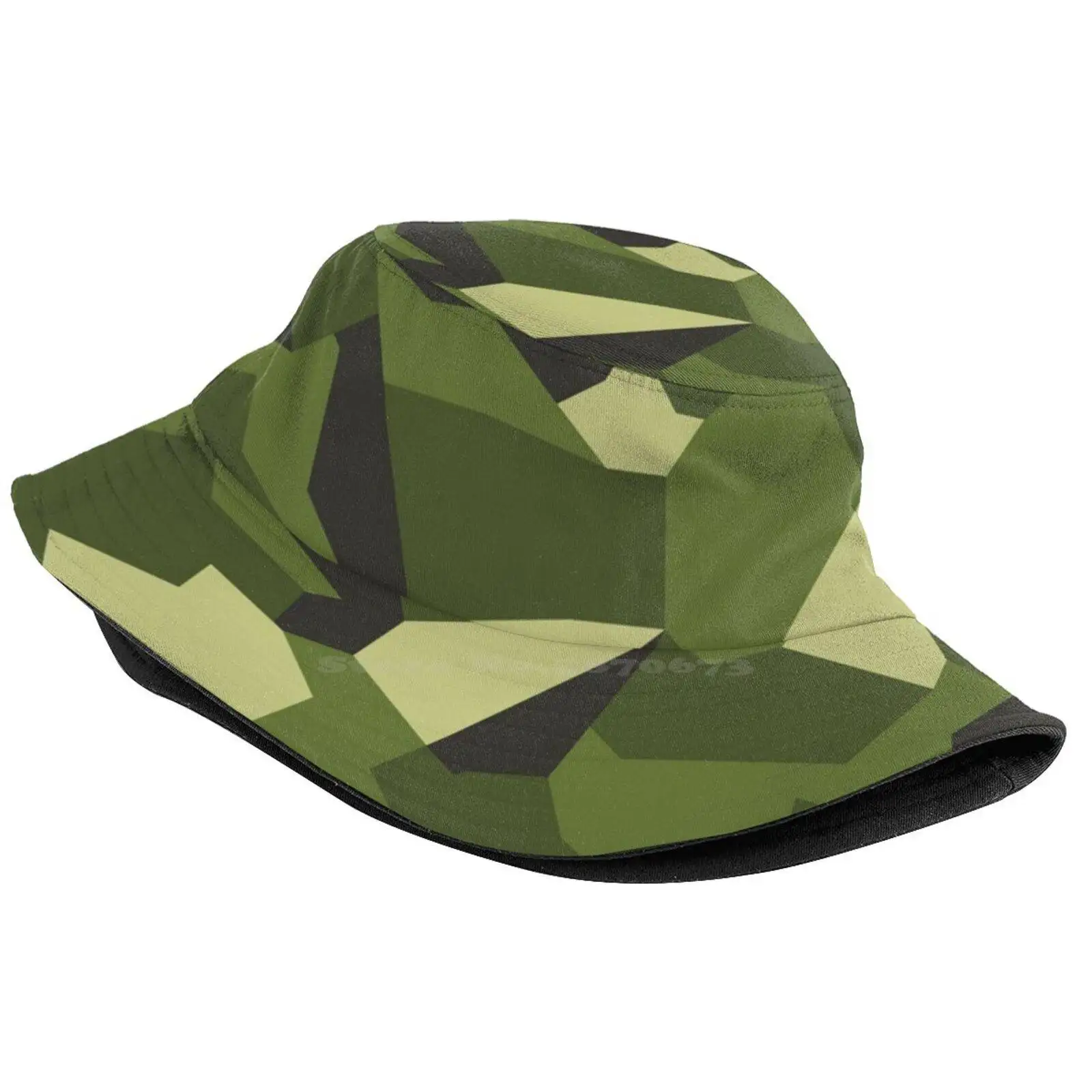 Swedish Military Camouflage Pattern Sun Cap Fisherman Hat Bucket Hats Swedish Military Pattern Camouflage Sweden Sverige Svensk