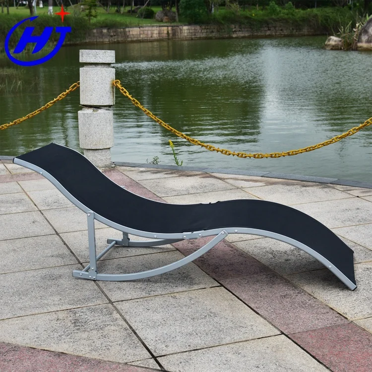 UKEA High Quality Aluminum Wave Sun Lounger Beach Lounger