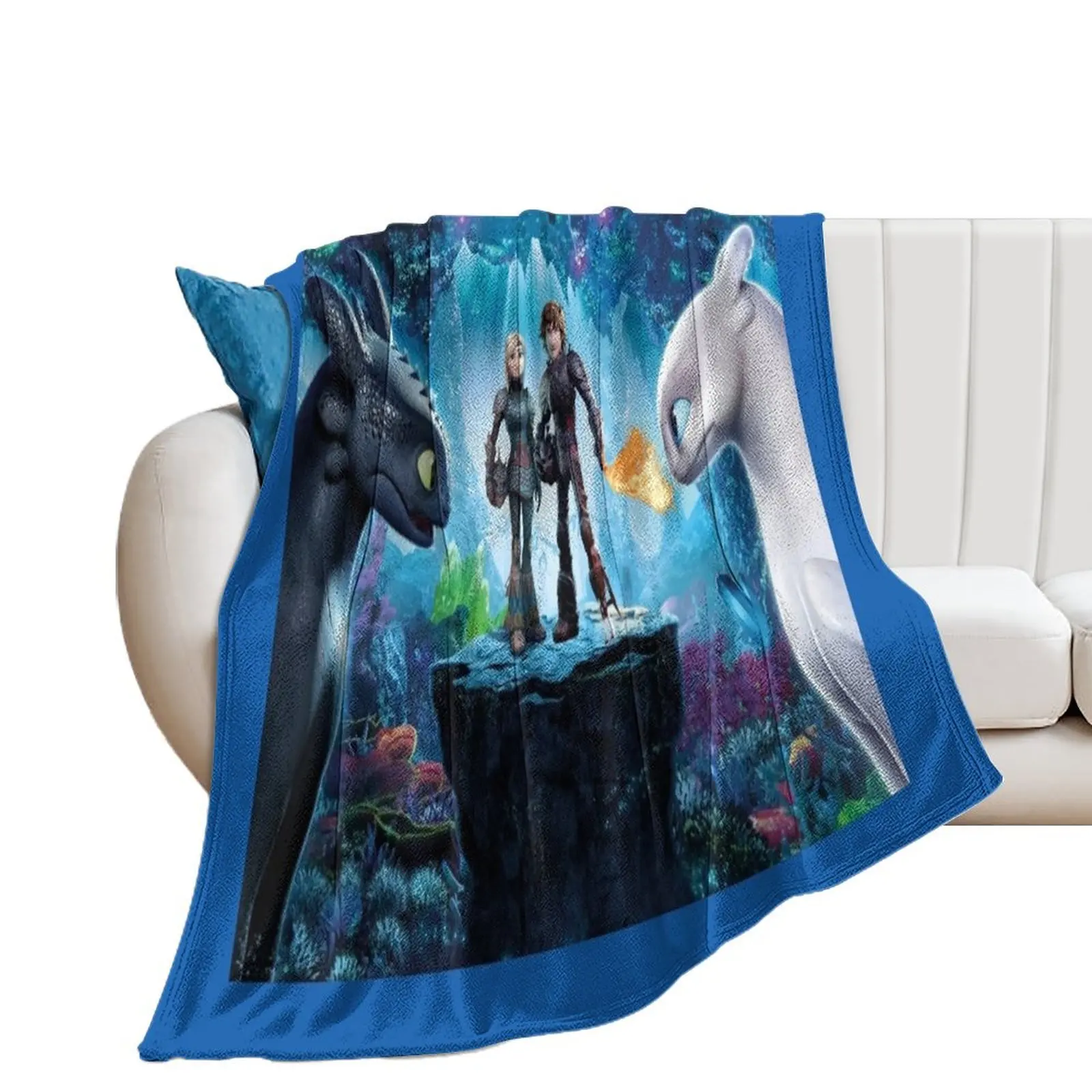 How to Train your Dragon Throw Blanket for winter Furrys Luxury Throw Thermals For Travel Blankets