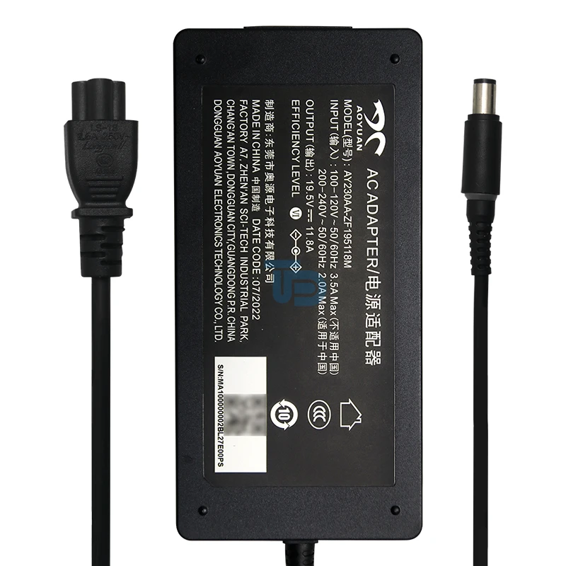 

AY230AA-ZF195118M 19,5 В 11,8 А 230 Вт 7,4 мм оригинальное зарядное устройство для адаптера питания для ноутбука