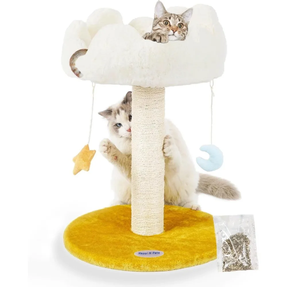 

Кошачья лежанка-когтеточка Cloud Cat Tree с мягкой подушкой, милыми игрушками, съемным чехлом и бонусом в виде кошачьей мяты