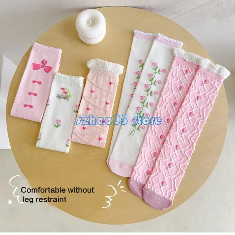 

85L выше носков длины колена для девочек мягкие и удобные длинные трубные чулки твердый цвет для ежедневного износа и вечеринок