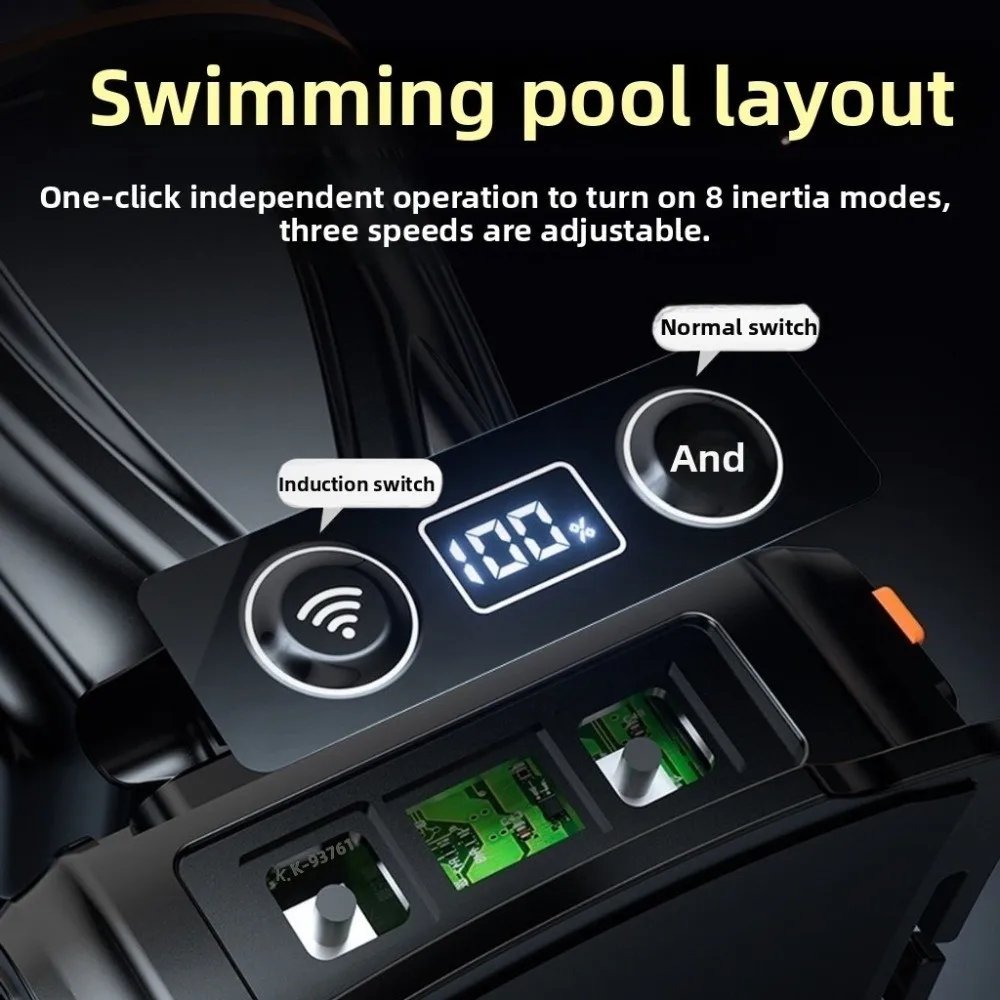 Super Bright Induction Headlamp Smart Rechargeable Motion Sensor Head Lamp Waterproof Powerful Waterproof Head Flashlight