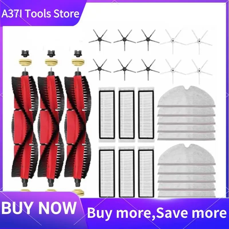 

Side Brush Detachable Main Brush Filter Vacuum Cleaner Part Accessories For Xiaomi 1S Roborock S5 Max S50 S55 S6 S6 Pure