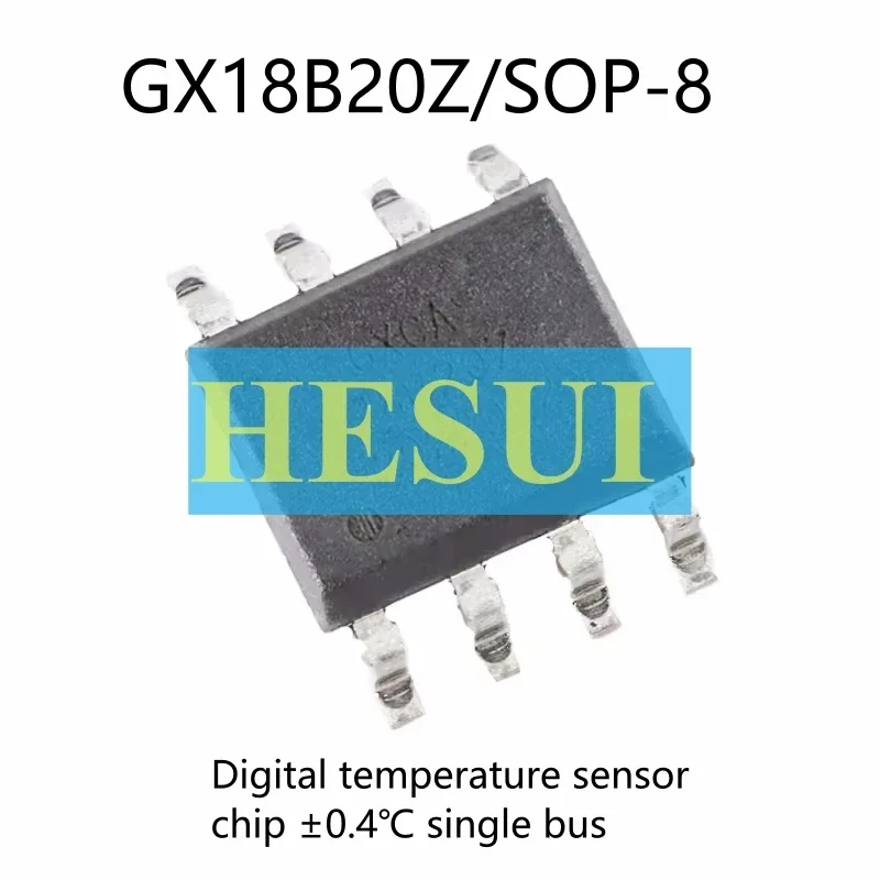 Original GX18B20Z SOP-8 programmable resolution single bus temperature sensor chip ±0.4℃