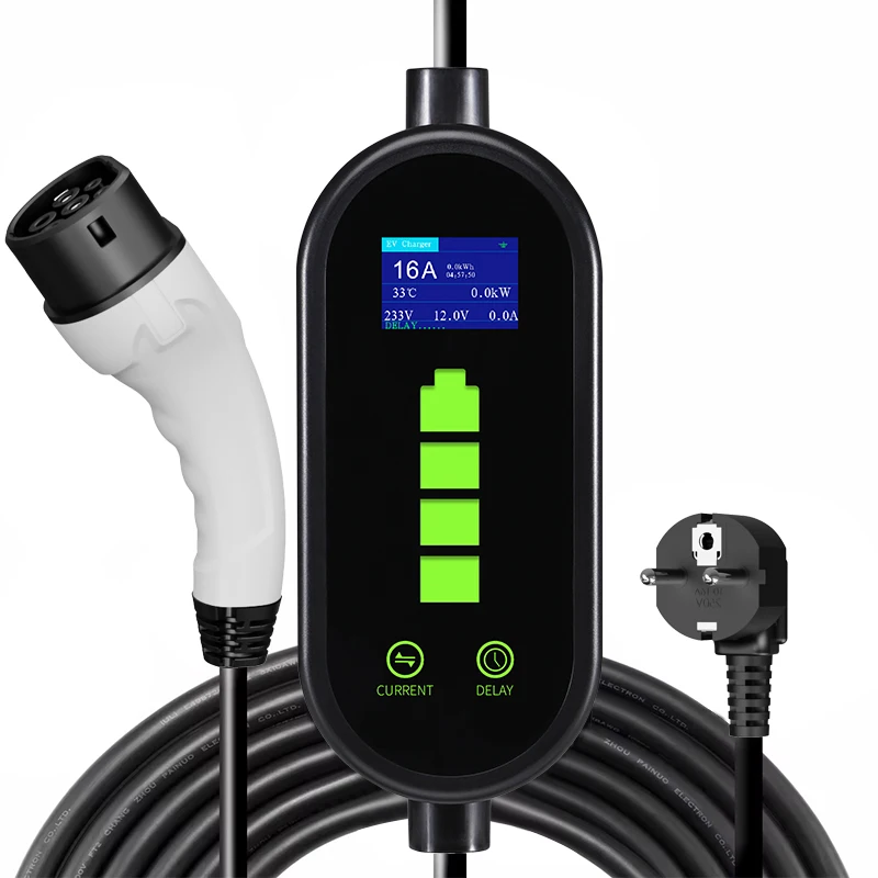 

OEM Electric Car Portable EV Charger Type 1 Home Portable EV Charging Station With White Black 16A Ev Charging Cable