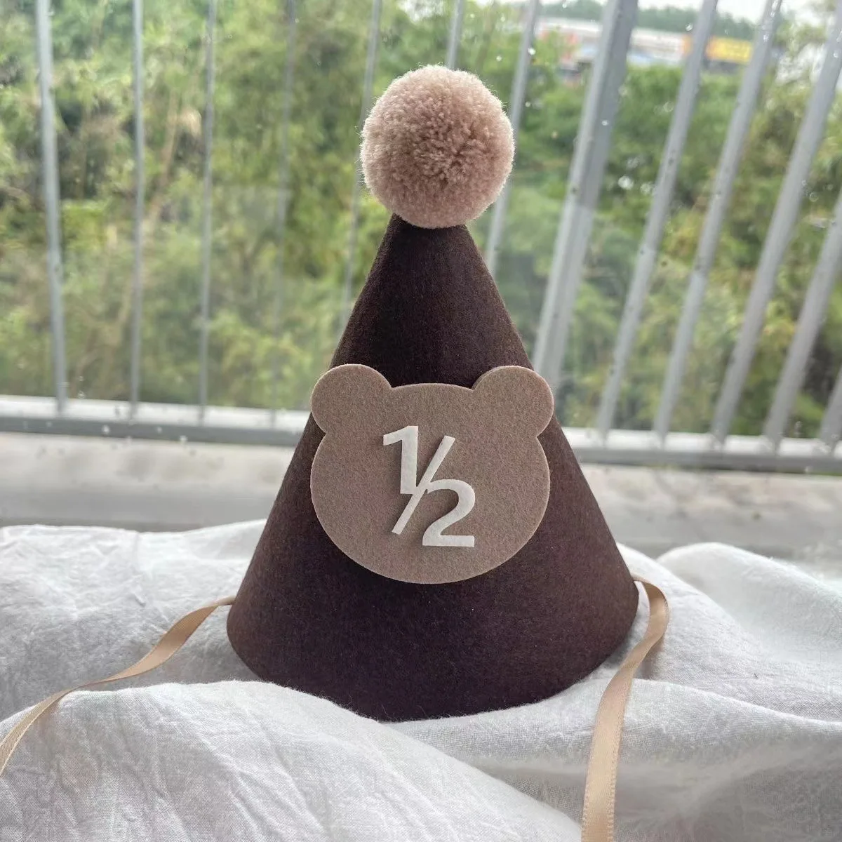 Sombrero de 1/2 cumpleaños, sombrero de medio cumpleaños, sombrero de 1/2 cumpleaños, decoraciones de cumpleaños de 6 meses para celebraciones de hitos de 6 meses