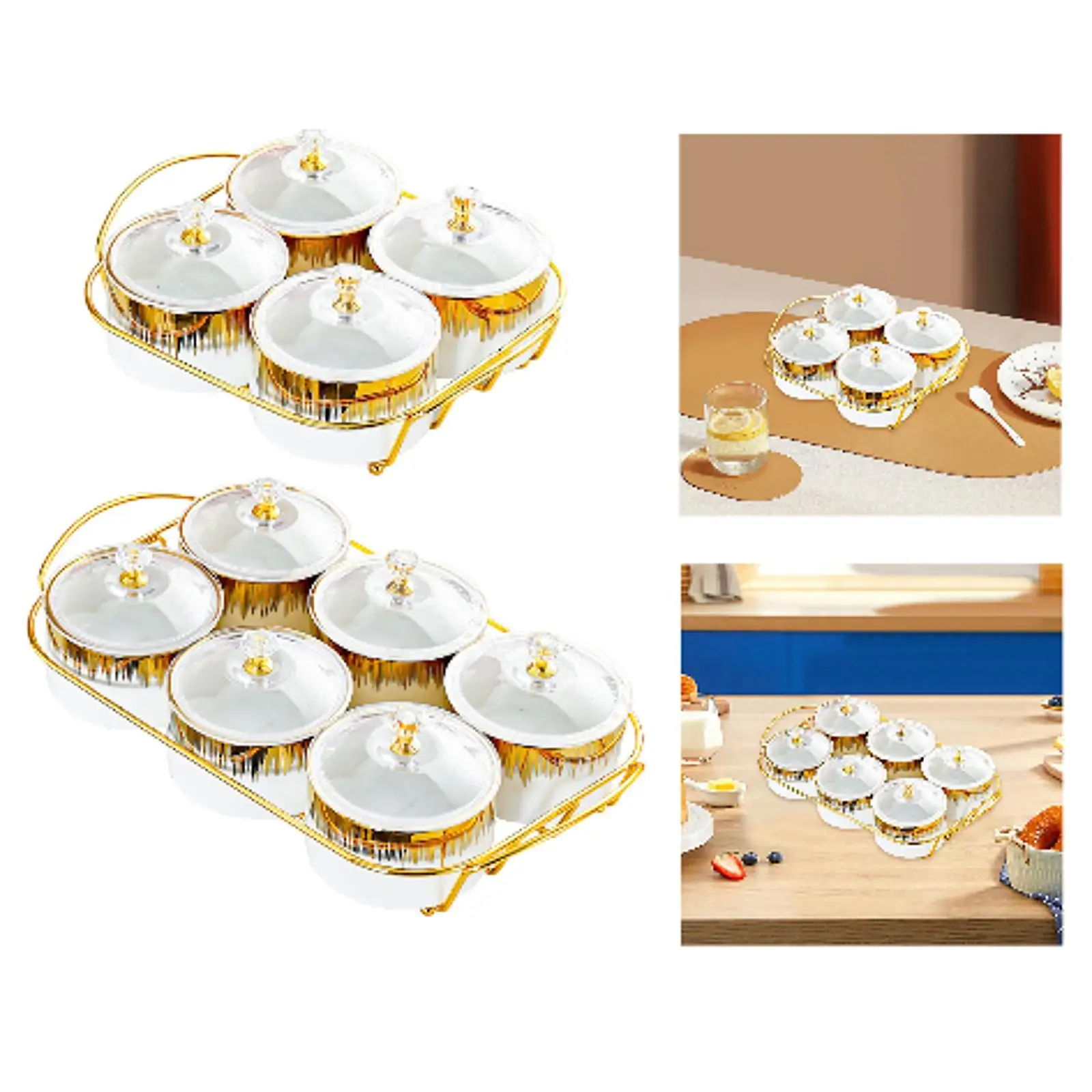 

Candy and Nut Serving Container Appetizer Tray Food Storage Fruit Snacks Serving Platter for Cakes Cookies Nuts Fruit Camping