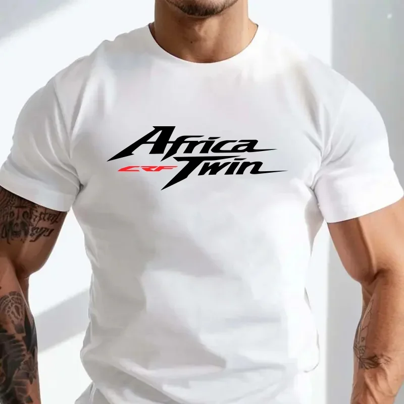New T-Shirt Japan Motorcycle Motorbike Hon Africa Twin Crf 1000 L Adventure Casual Round Neck Top Tee Printed Tshirt 2025