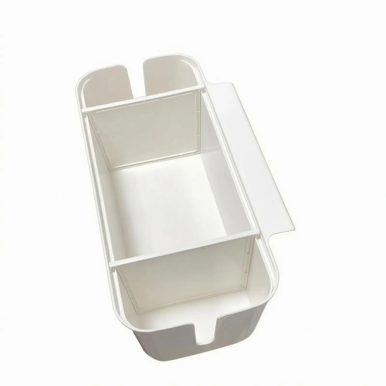 Hanging Bedside Basket Plastic Bedside Organizer with Divider Adjustable