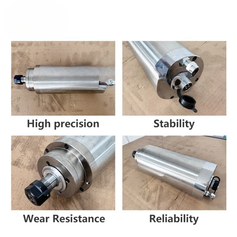2023 CE water-cooled 1.5kW 220v/380v 60000 Rpm high-speed AC spindle motor with ER16 series three-phase motor