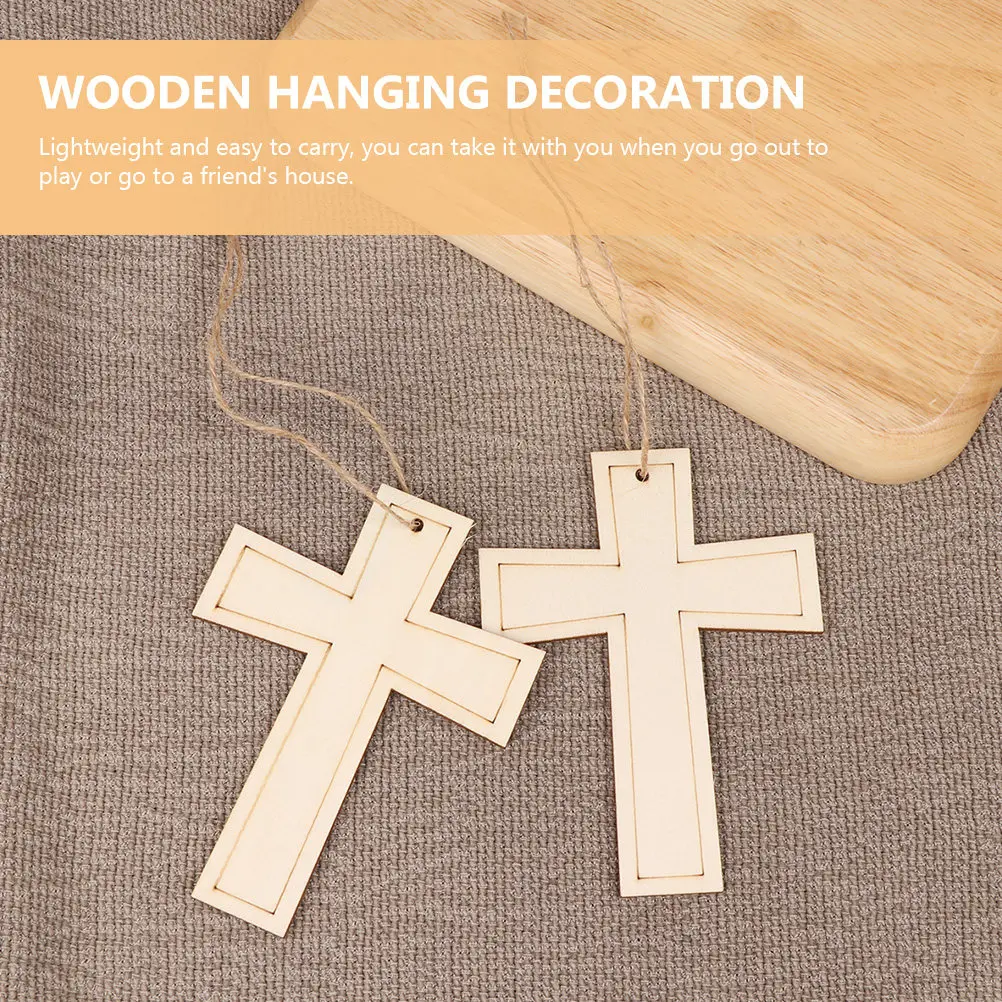 

24 шт. деревянных крестиков-заготовок для DIY-творчества, подвесок, украшений для стен, детского рисования и поделок из натурального дерева
