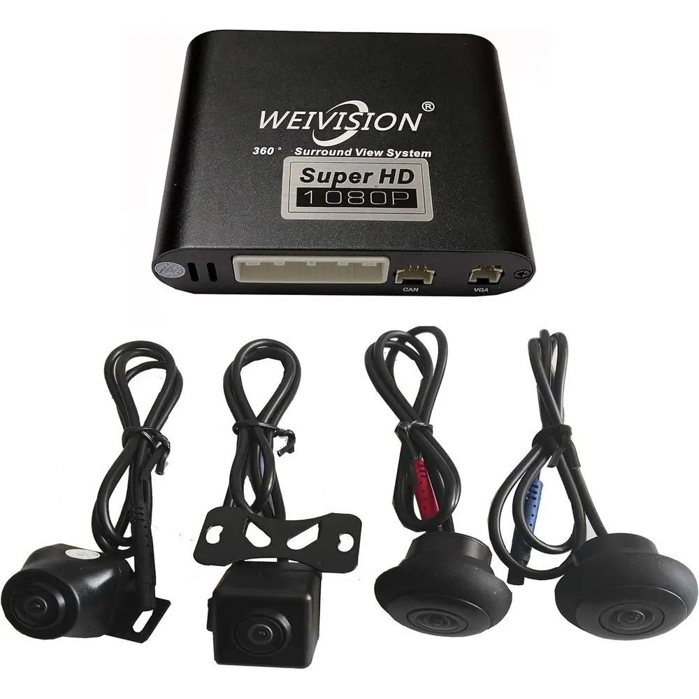 

Система кругового обзора 360° Super HD 1080P для автомобиля с записью DVR, камерой заднего вида и мониторингом парковки с HD-сенсором