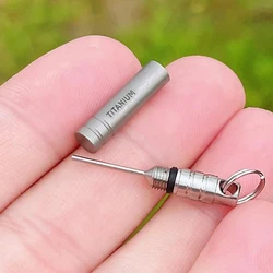 Mini Titanium SIM Card Tray Ejector Tool EDC Portable Key Pendant Ejector Pins Needle Remover for Tech Accessories