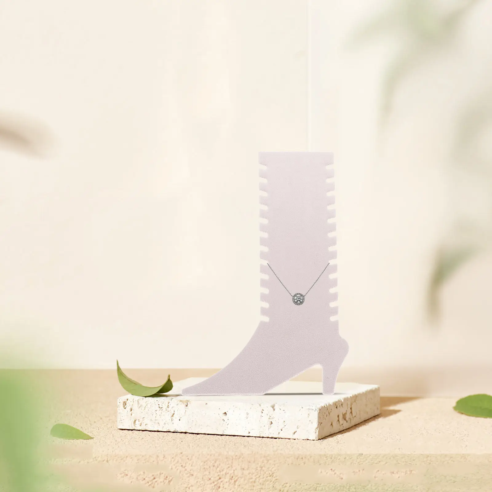 

Jewelry Display Rack Stand for Selling Necklaces Bracelets Foldable Lint Material Compact Design Ideal for Store Displays and