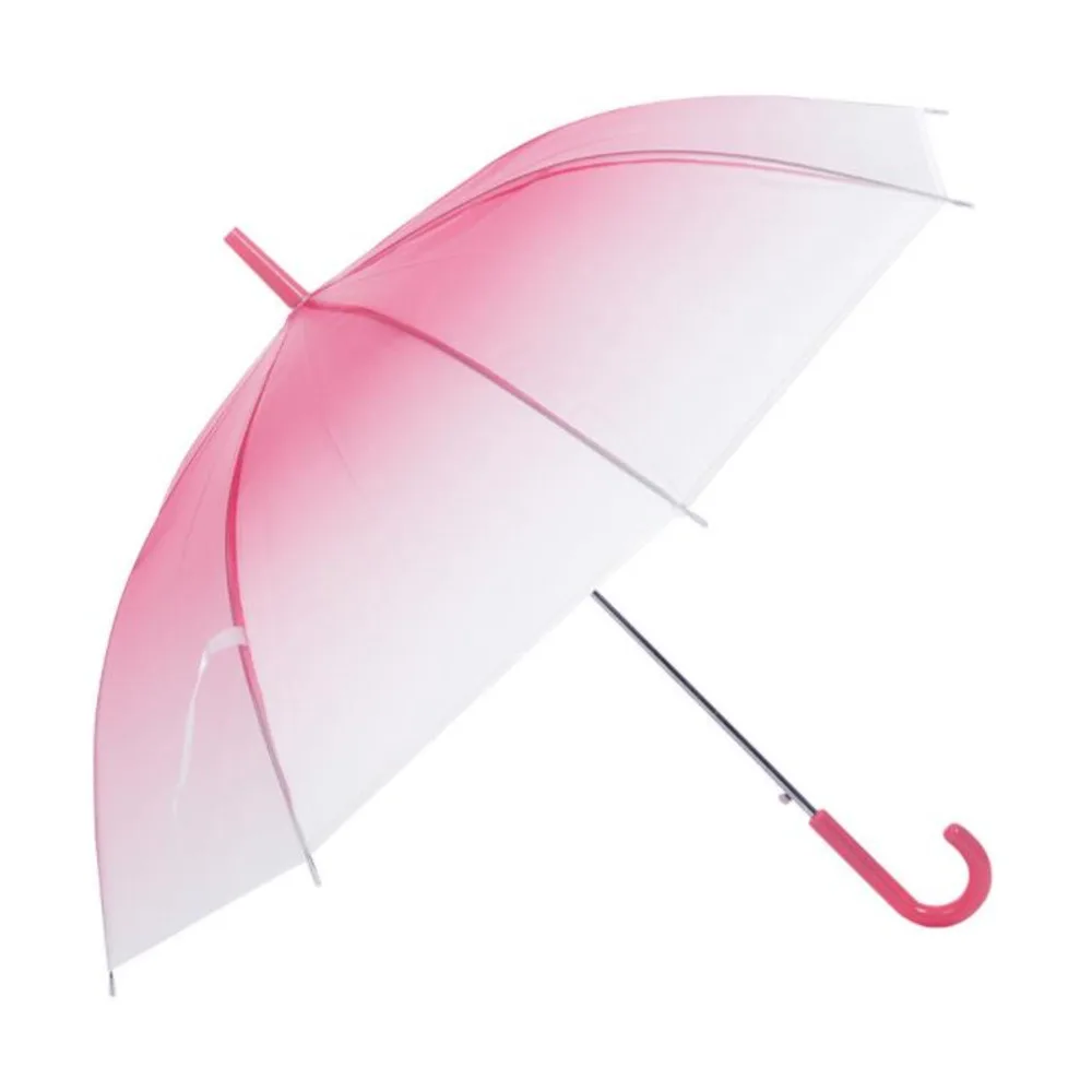 

Umbrellas Gradient Color Rain Stylish Simplicity Bubble Long Handle Transparent Girl Kids Mushroom Umbrella Clear