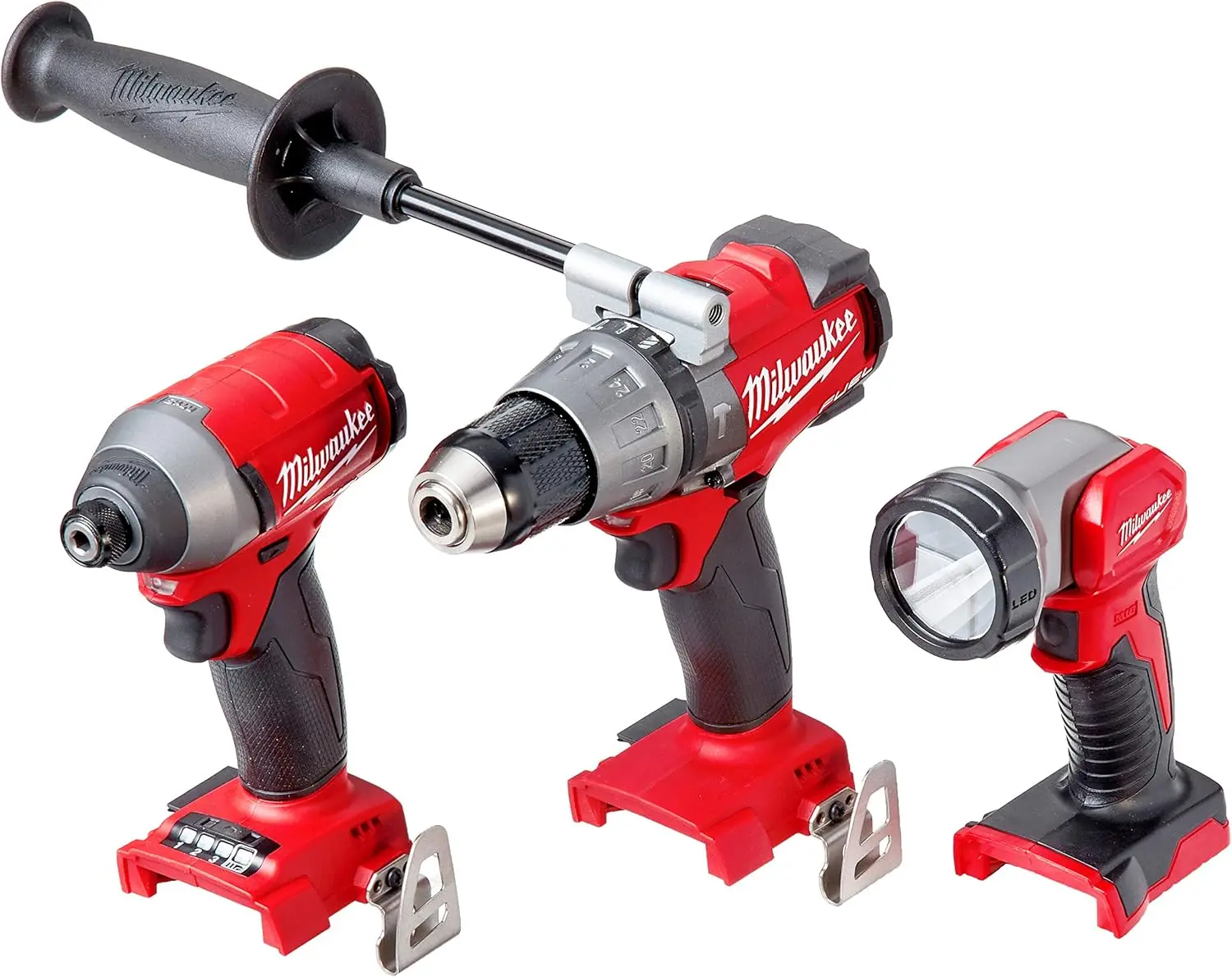 Milwaukee 2896-26 M18 Fuel 18-Volt Lithium-Ion Brushless Cordless Combo Kit (6-Tool) with (2) 5.0 Ah Batteries, (1) Charger,