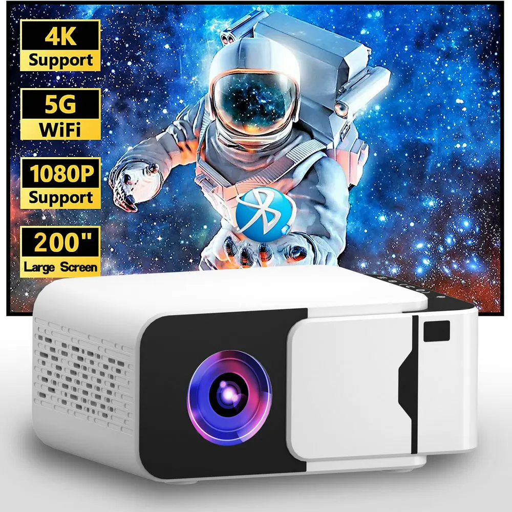 2025 New Arrival Q6 300ANSI Android 13 Dual Wifi6 BT5.4  Portable HD Home Theater Movie Projetor