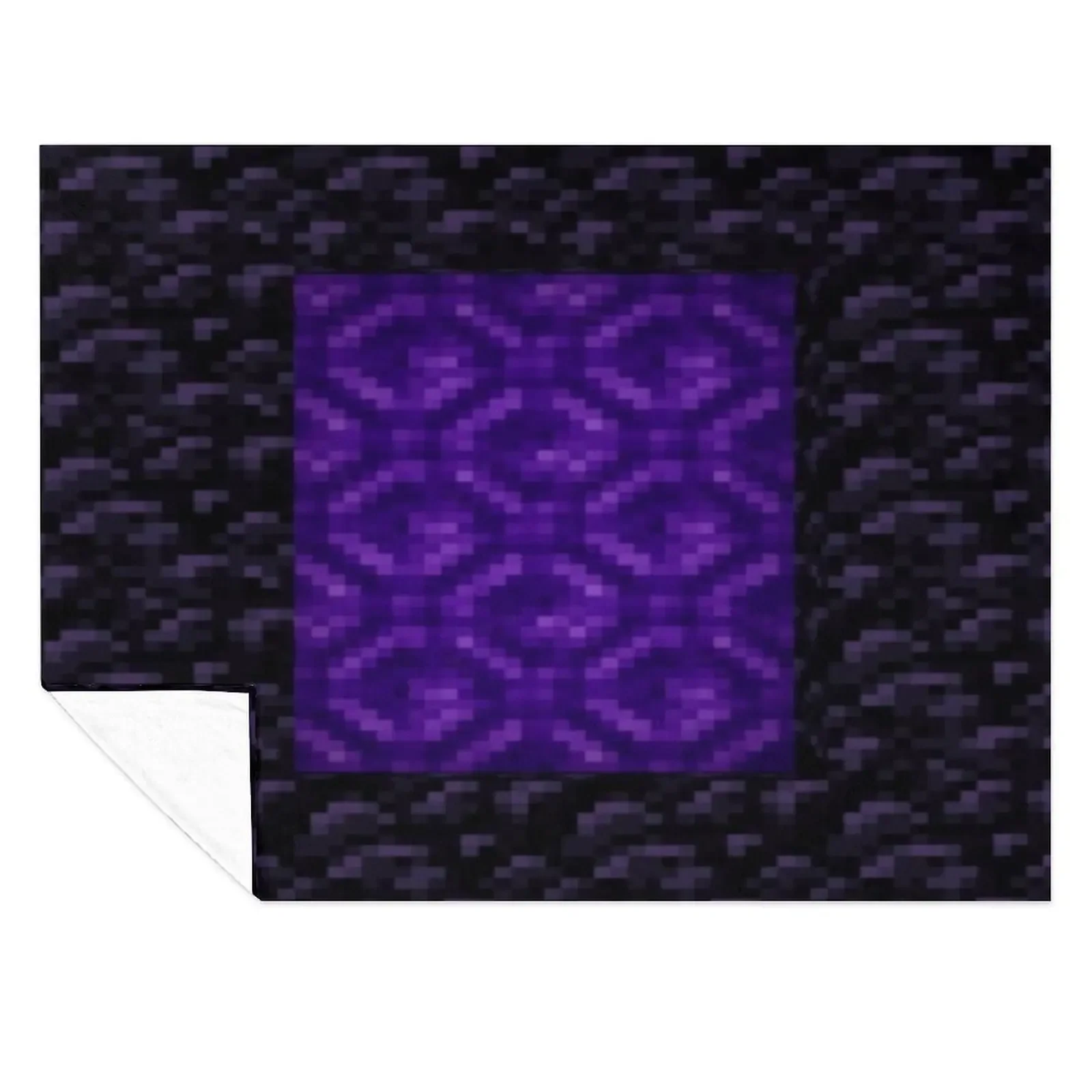 

Nether Portal Pixel Blanket Throw Blanket Loose Bed Fashionable Decorative Throw Picnic Blankets