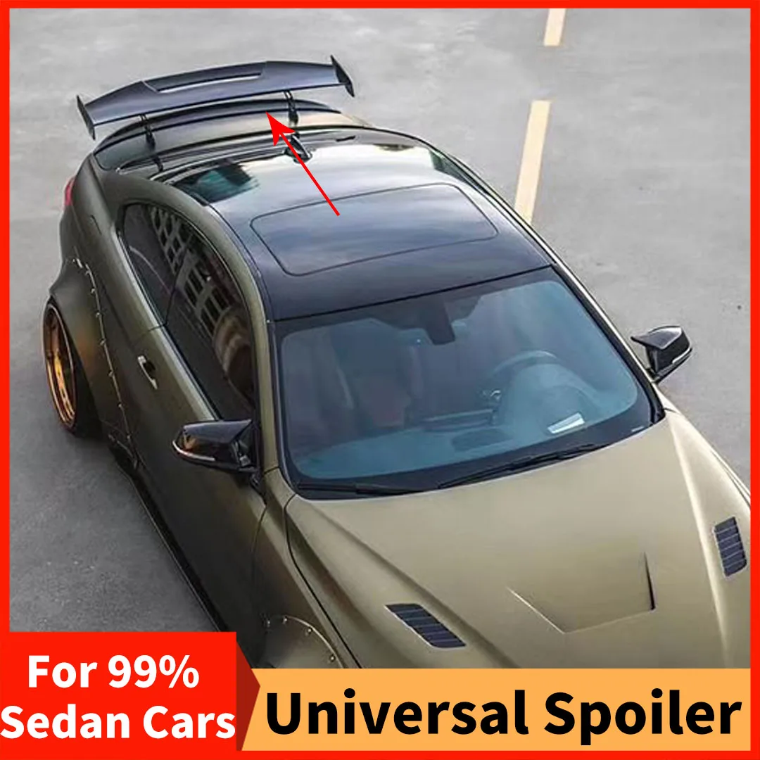 MAD Style Rear Trunk Spoiler Wing Tail Sport Airfoil Racing Deflector Modification For Toyota Honda Mazda Kia Tuning Accessory