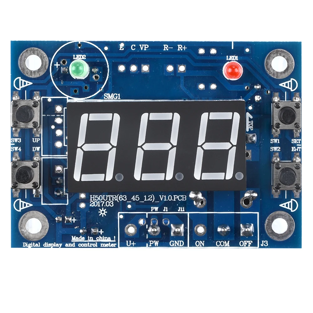 H50TR Wysokotemperaturowy cyfrowy kontroler temperatury LED Zestawy DIY DC 12V 24V 10A Wyjście przekaźnikowe Ogrzewanie Przełącznik chłodzenia NTC